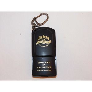 Jim Beam 200th Anniversary Rare Key Ring Flashlight Slide-A-Light 1795-1995